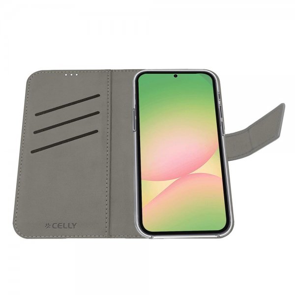 Celly Samsung Galaxy A57 Fodral Wally Wallet Case Svart