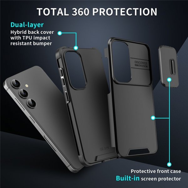 Samsung Galaxy A57 Skal Camera Slide Svart
