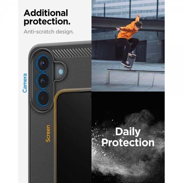 Spigen Samsung Galaxy A57 Skal Rugged Armor Matte Black