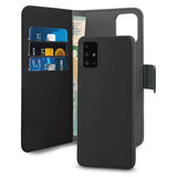Puro Samsung Galaxy A71 Fodral Wallet Detachable 2 in 1 Svart