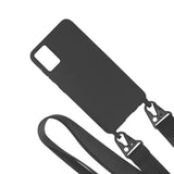 Samsung Galaxy A71 Skal Silikon med Halsband Svart