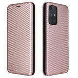 Samsung Galaxy A72 Fodral Kolfibertextur Roseguld