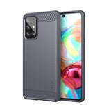 Mofi Samsung Galaxy A72 Skal Borstad Kolfibertextur Grå