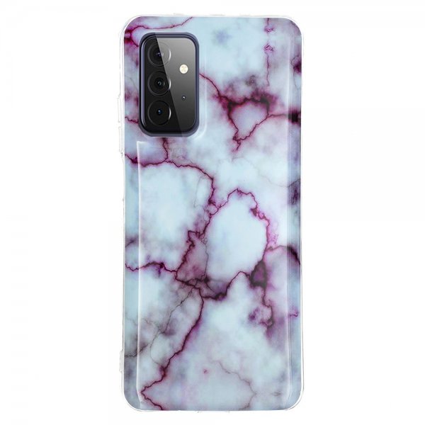 Samsung Galaxy A72 Skal Marmor Grå Lila