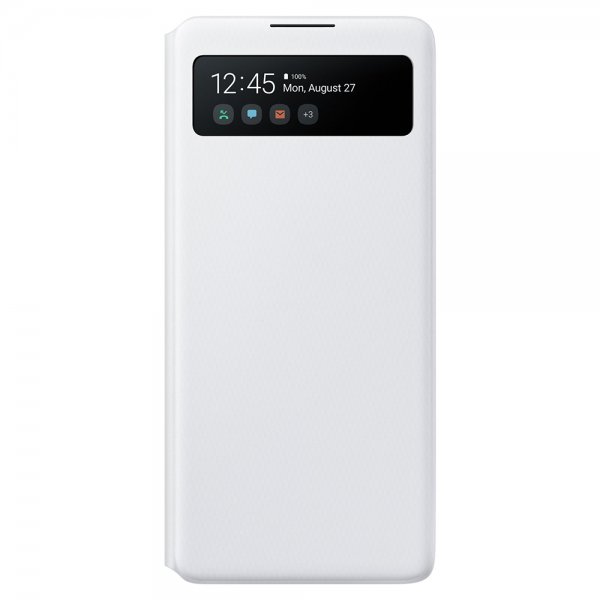 Samsung Original Galaxy S10 Lite Fodral S View Wallet Cover Vit