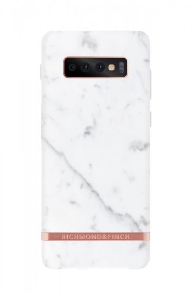 Richmond & Finch Samsung Galaxy S10 Plus Skal White Marble