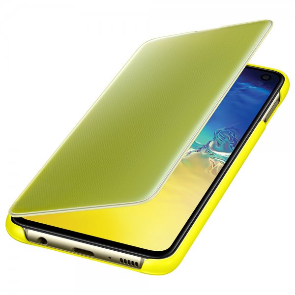 Samsung Original Galaxy S10E Fodral Clear View Cover Gul
