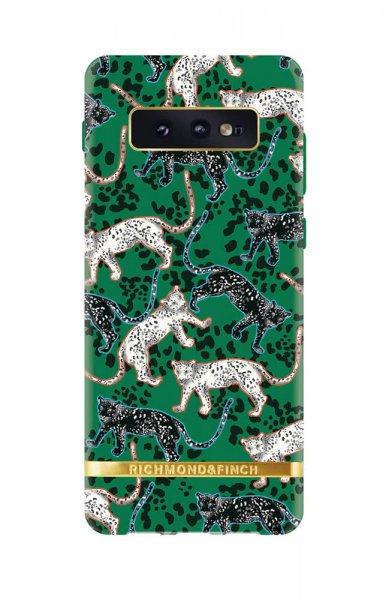 Richmond & Finch Samsung Galaxy S10E Skal Green Leopard