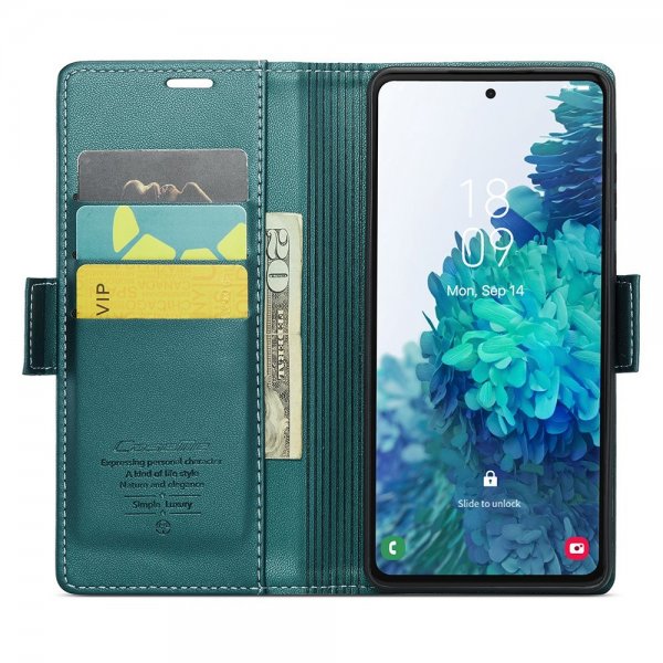 CaseMe Samsung Galaxy S20 FE Fodral 023 Series Grön