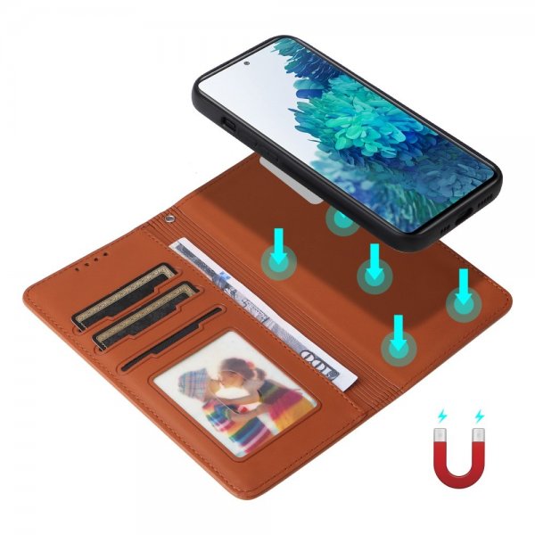 Betopnice Samsung Galaxy S20 FE Fodral med Löstagbart Skal 005 Brun