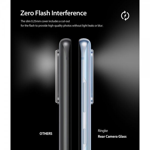 Ringke Samsung Galaxy S20 Kameraskydd Camera Protector Glass 3-pack