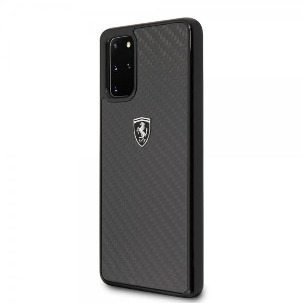Ferrari Samsung Galaxy S20 Plus Skal Kolfibertextur Svart