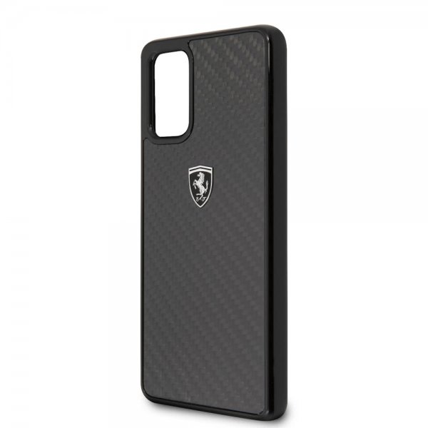 Ferrari Samsung Galaxy S20 Plus Skal Kolfibertextur Svart