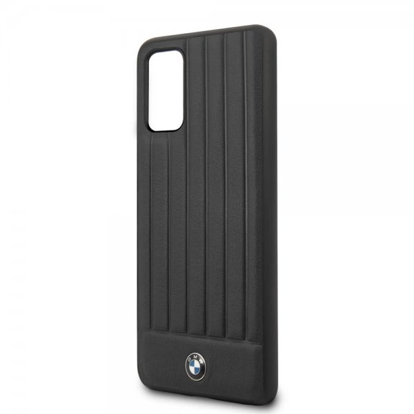 BMW Samsung Galaxy S20 Plus Skal Leather Lines Svart