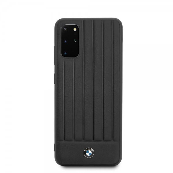 BMW Samsung Galaxy S20 Plus Skal Leather Lines Svart