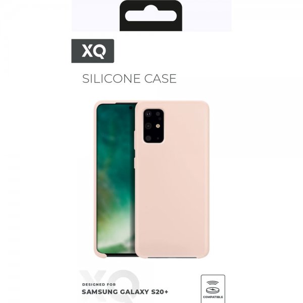 Xqisit Samsung Galaxy S20 Plus Skal Silicone Case Rosa
