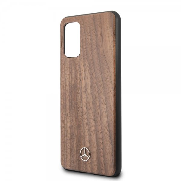 Mercedes Benz Samsung Galaxy S20 Plus Skal Wood Line Brun