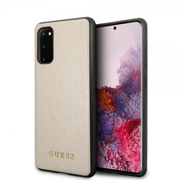 Guess Samsung Galaxy S20 Skal Iridescent Cover Guld