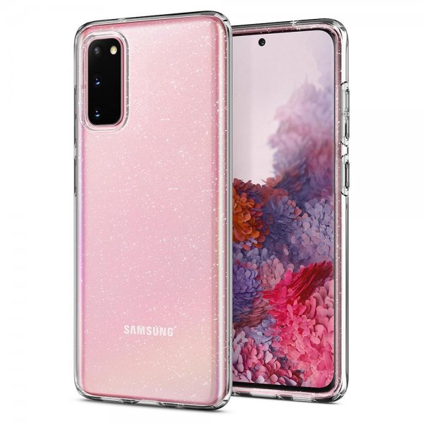 Spigen Samsung Galaxy S20 Skal Liquid Crystal Glitter Crystal Quartz