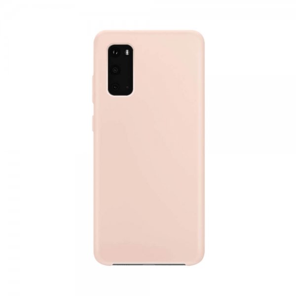 Xqisit Samsung Galaxy S20 Skal Silicone Case Rosa