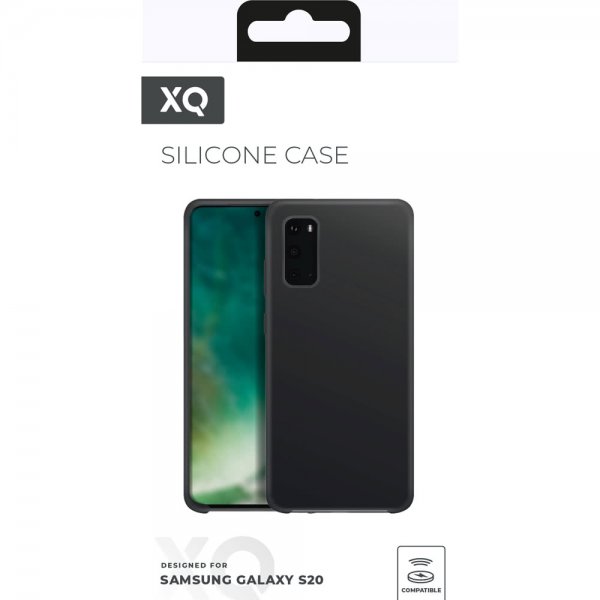 Xqisit Samsung Galaxy S20 Skal Silicone Case Svart
