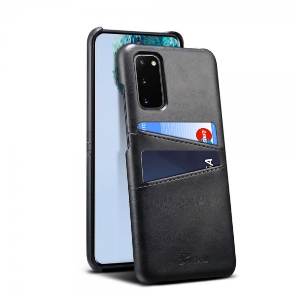 Samsung Galaxy S20 Skal med två Kortfack Svart