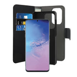 Puro Samsung Galaxy S20 Ultra Fodral Wallet Detachable 2 in 1 Svart