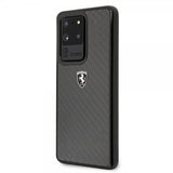 Ferrari Samsung Galaxy S20 Ultra Skal Kolfibertextur Svart