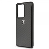 Ferrari Samsung Galaxy S20 Ultra Skal Kolfibertextur Svart