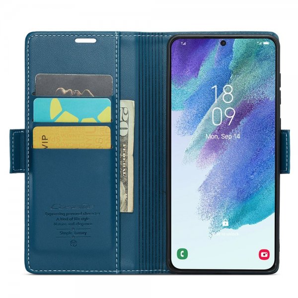 CaseMe Samsung Galaxy S21 FE Fodral 023 Series Blå