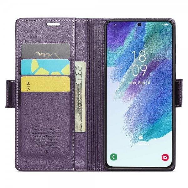 CaseMe Samsung Galaxy S21 FE Fodral 023 Series Lila