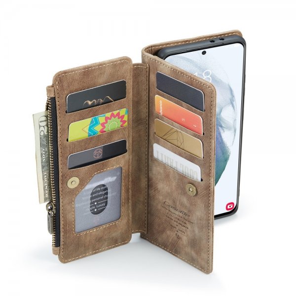 CaseMe Samsung Galaxy S21 FE Fodral C30 Series Brun