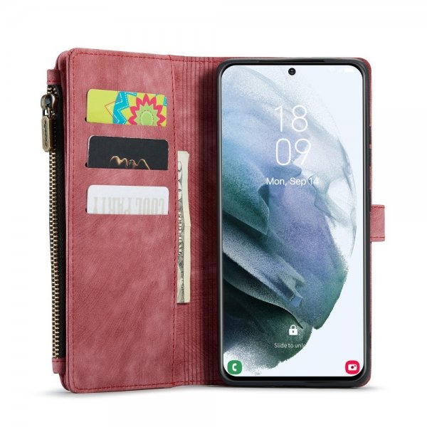 CaseMe Samsung Galaxy S21 FE Fodral C30 Series Röd