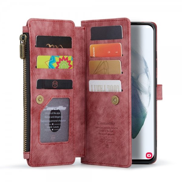 CaseMe Samsung Galaxy S21 FE Fodral C30 Series Röd