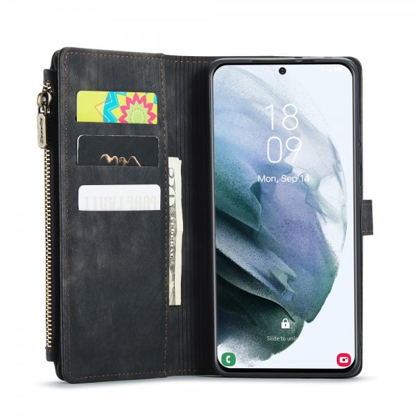 CaseMe Samsung Galaxy S21 FE Fodral C30 Series Svart