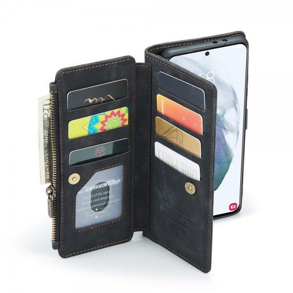 CaseMe Samsung Galaxy S21 FE Fodral C30 Series Svart