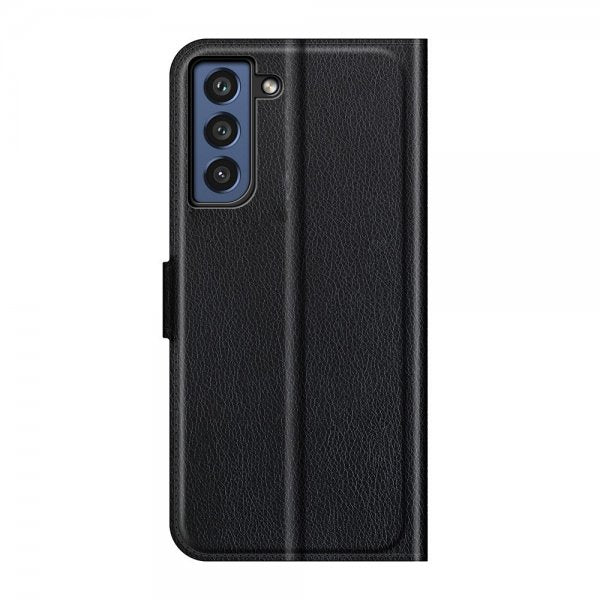Samsung Galaxy S21 FE Fodral Litchi Svart