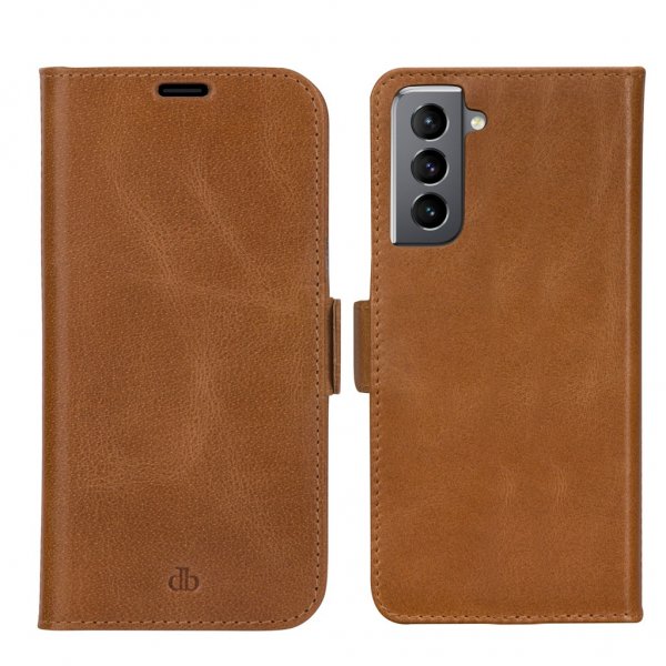 dbramante1928 Samsung Galaxy S21 FE Fodral Lynge Löstagbart Skal Tan
