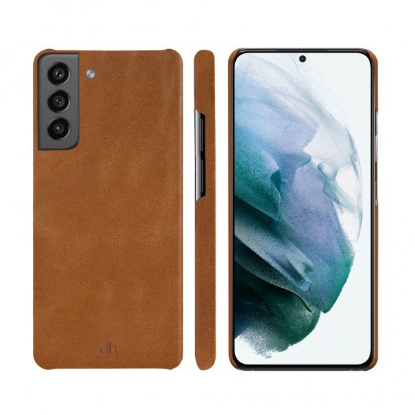 dbramante1928 Samsung Galaxy S21 FE Fodral Lynge Löstagbart Skal Tan