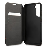 BMW Samsung Galaxy S21 FE Fodral Tricolor Stripe Carbon Svart