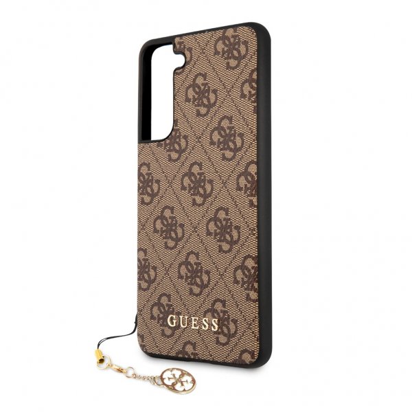 Guess Samsung Galaxy S21 FE Skal 4G Charms Brun