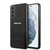 AMG Samsung Galaxy S21 FE Skal Debossed Lines Svart