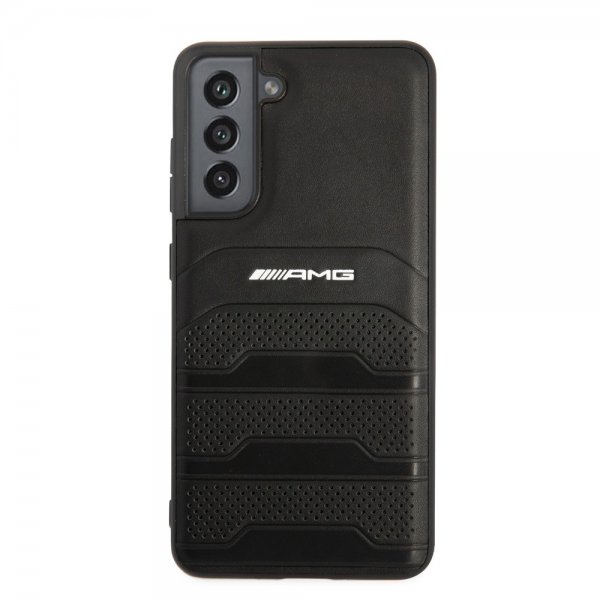 AMG Samsung Galaxy S21 FE Skal Debossed Lines Svart