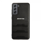 AMG Samsung Galaxy S21 FE Skal Debossed Lines Svart