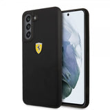 Ferrari Samsung Galaxy S21 FE Skal Metal Logo Svart