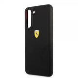 Ferrari Samsung Galaxy S21 FE Skal Metal Logo Svart