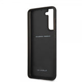 Ferrari Samsung Galaxy S21 FE Skal Real Carbon Metal Logo Svart