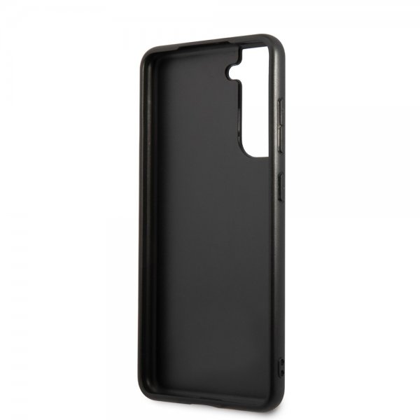 BMW Samsung Galaxy S21 FE Skal Triangle Pattern & Tricolor Stripe Svart
