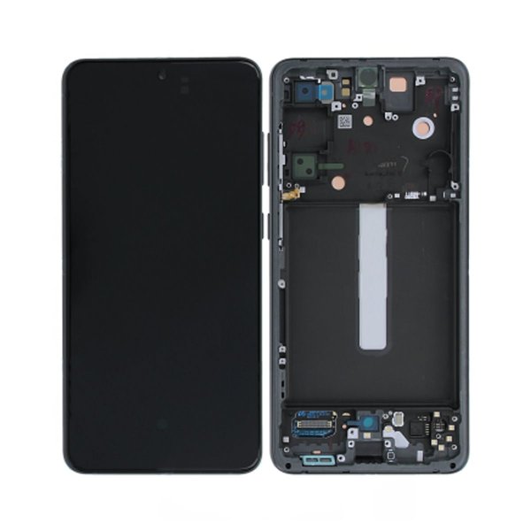 Samsung Galaxy S21 FE Skärm med LCD Display Original - Grafit/Svart