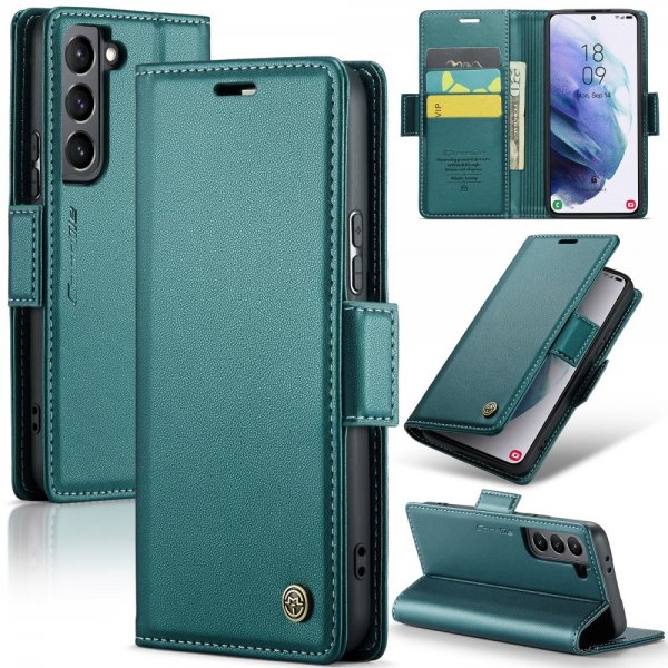 CaseMe Samsung Galaxy S21 Fodral 023 Series Grön